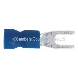 Sealey Terminals 100 Pack Easy Entry Fork 3.7mm Blue